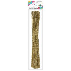 Druciki kreatywne Titanum 30cm Brokat Złote, 30szt